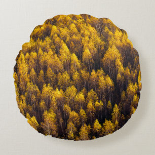 SICHT AUF DEN WALD RUNDES KISSEN