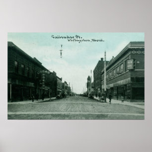 Sicht auf die Callender StreetLivingston, MT Poster
