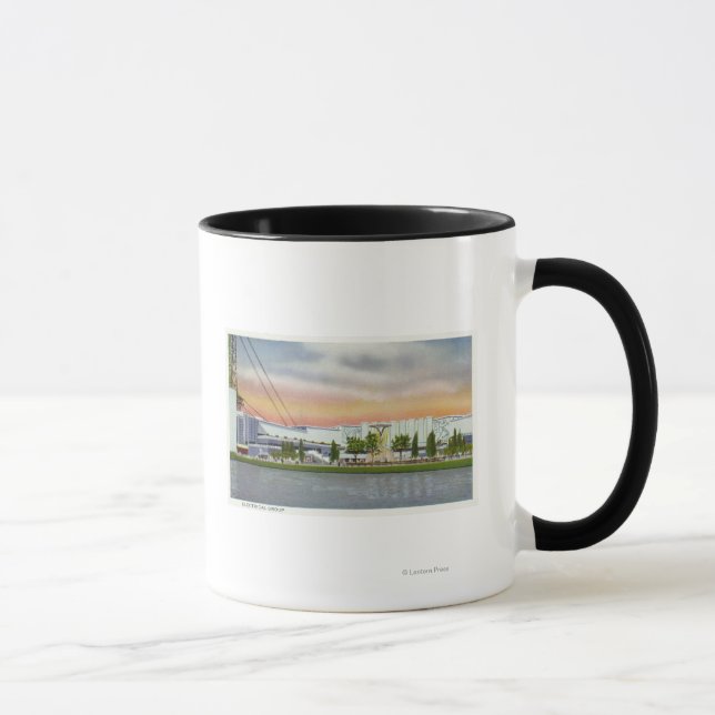Sicht auf die Electrical Group, 1934 World's Tasse (Rechts)