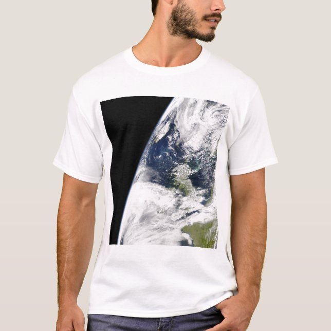 Sicht auf die Erde vom Weltraum T-Shirt (Vorderseite)