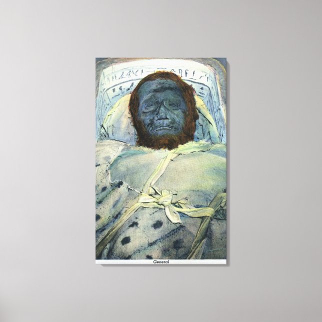 Sicht auf die General Ossipumphnoferu-Mummy Leinwanddruck (Vorderseite)
