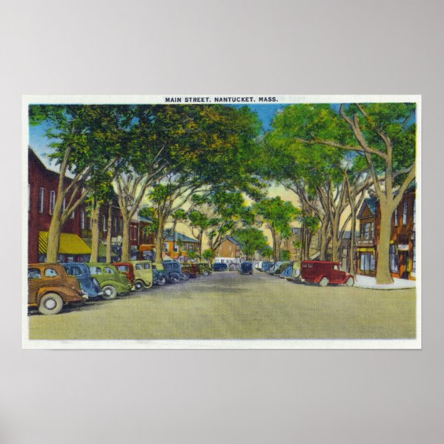 Sicht auf die Hauptstraße 3 Poster (Vorne)