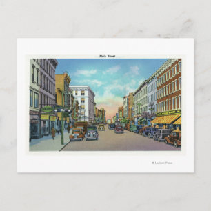 Sicht auf die Hauptstraße 4 Postkarte