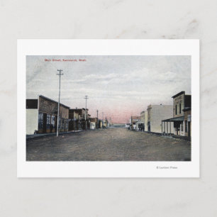 Sicht auf die Hauptstraße Postkarte