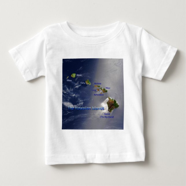 Sicht auf die Hawaiianischen Inseln Baby T-shirt (Vorderseite)