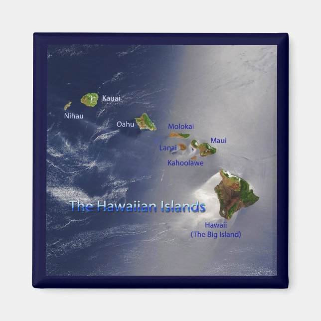 Sicht auf die Hawaiianischen Inseln Magnet (Vorne)