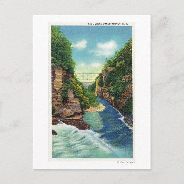 Sicht auf die Herbstcreek-Schlucht Postkarte (Vorderseite)