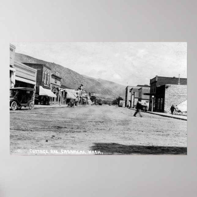 Sicht auf die Hütte Avenue Poster (Vorne)