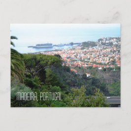 Sicht auf die Insel Funchal Madeira Portugal Postkarte
