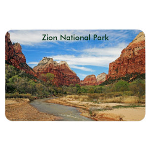 Sicht auf die Jungfrau Fluss 2 Magnet