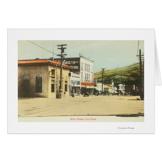 Sicht auf die Main Street Los Gatos, CA (Vorderseite (Horizontal))