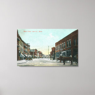 Sicht auf die Main StreetLewiston, ID Leinwanddruck