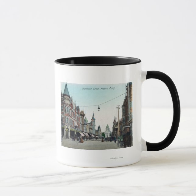 Sicht auf die Mariposa StreetFresno, CA Tasse (Rechts)