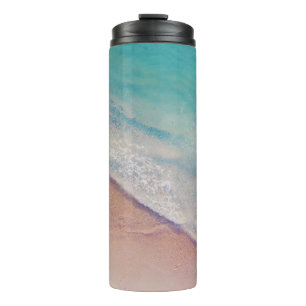 Sicht auf die Meeresküste Thermosbecher