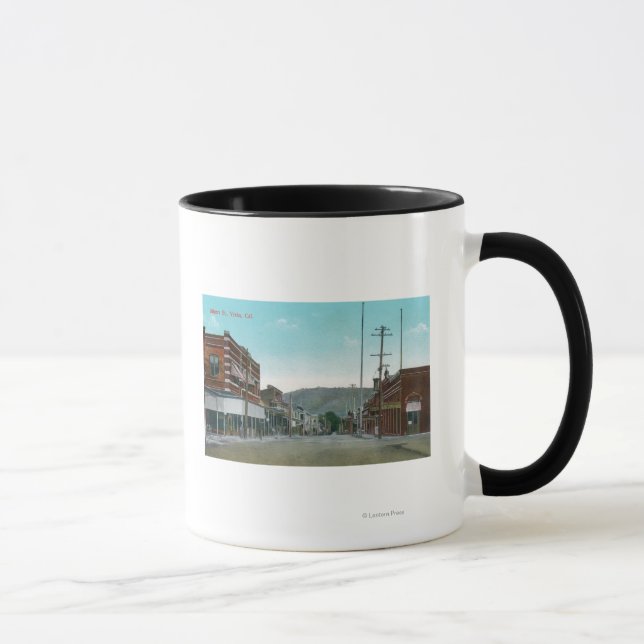 Sicht auf die Miners StreetYreka, CA Tasse (Rechts)