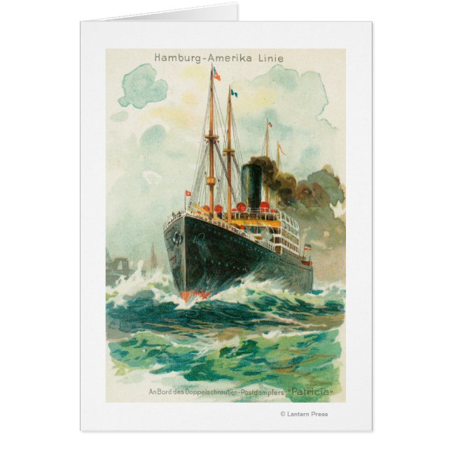 Sicht auf die Patricia auf See, Hamburg-Amerika (Vorne)