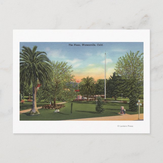 Sicht auf die Plaza Postkarte (Vorderseite)