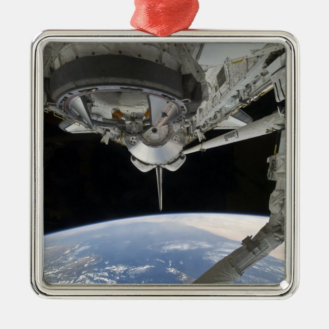 Sicht auf die Raumfähre-Entdeckung Ornament Aus Metall (Vorne)