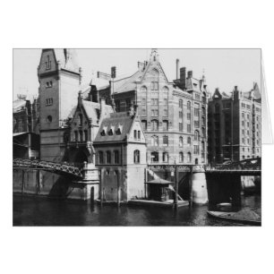 Sicht auf die Speicherstadt Hamburg, c.1910