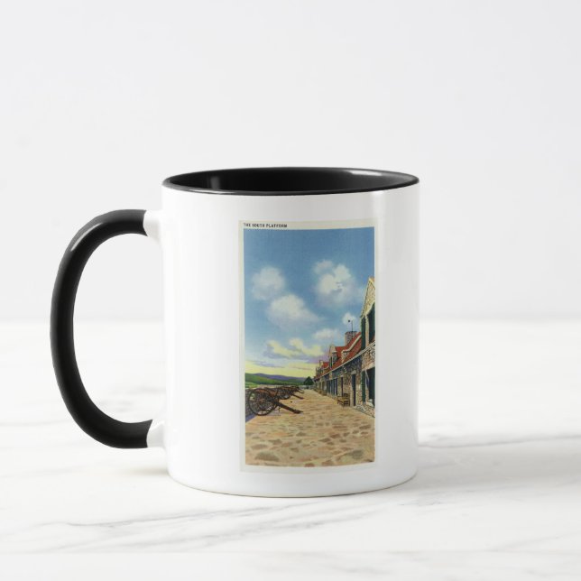 Sicht auf die Südplattform Tasse (Links)