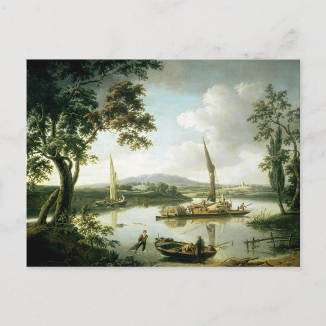 Sicht auf die Themse von der Keen Edge Ferry Postkarte (Vorderseite)