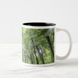 Sicht auf die Vegetation im botanischen Garten von Zweifarbige Tasse