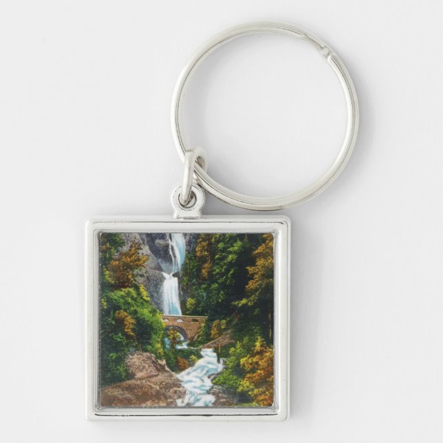 Sicht auf die Wah-Kee-Na-Wasserfälle Schlüsselanhänger (Vorne)
