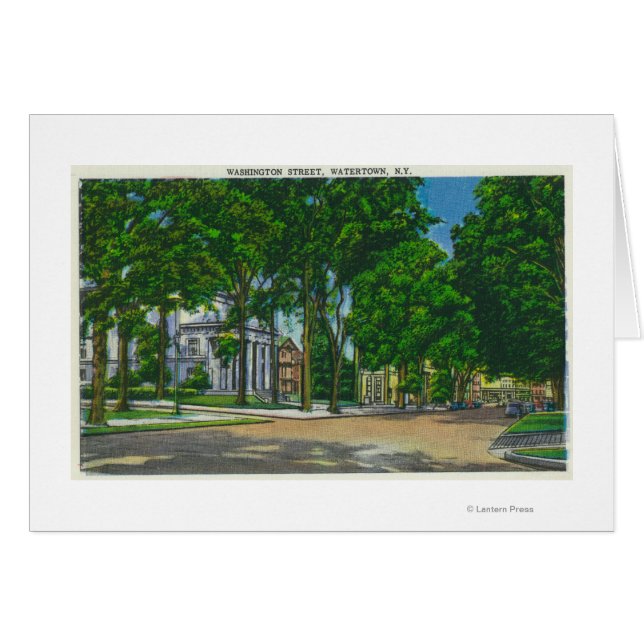 Sicht auf die Washington Street (Vorderseite (Horizontal))