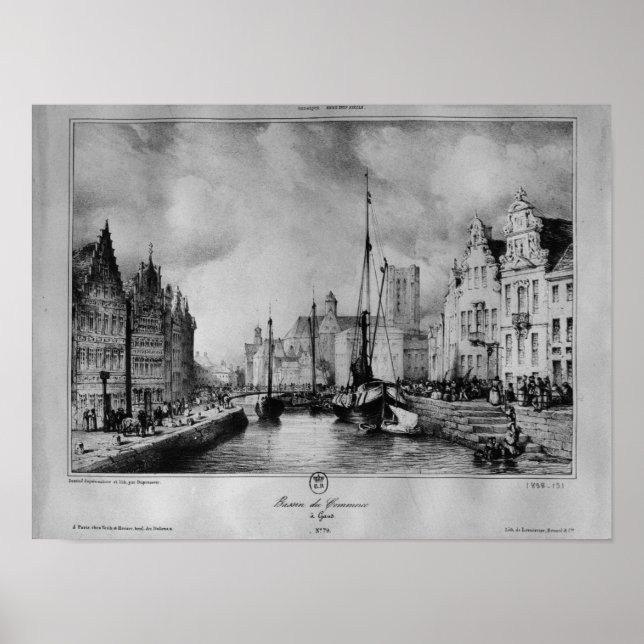 Sicht auf Gent Poster (Vorne)