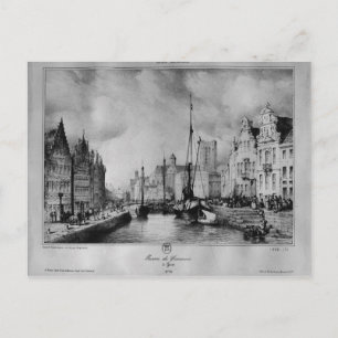 Sicht auf Gent Postkarte