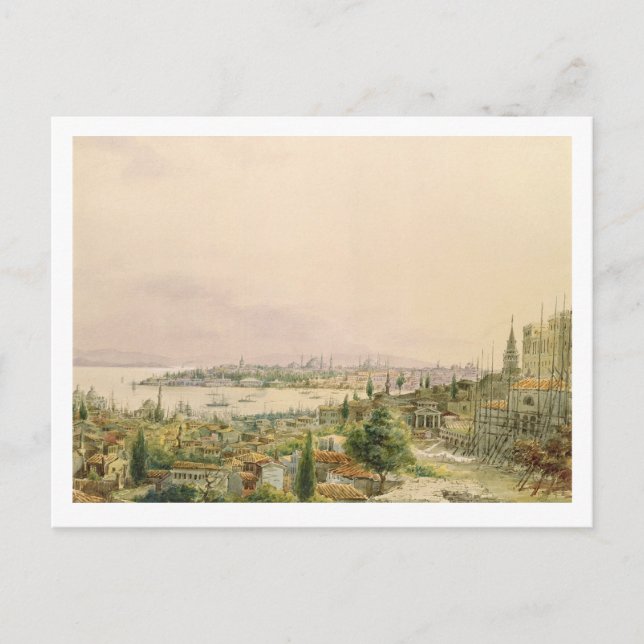 Sicht auf Konstantinopel aus Pera Postkarte (Vorderseite)