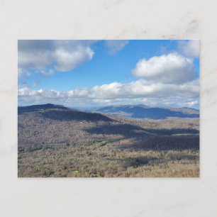 Sicht auf Linville, NC vom Großvater Berg Postkarte