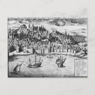 Sicht auf Lissabon Postkarte