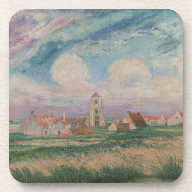 Sicht auf Mariakerke Getränkeuntersetzer (Vorderseite)