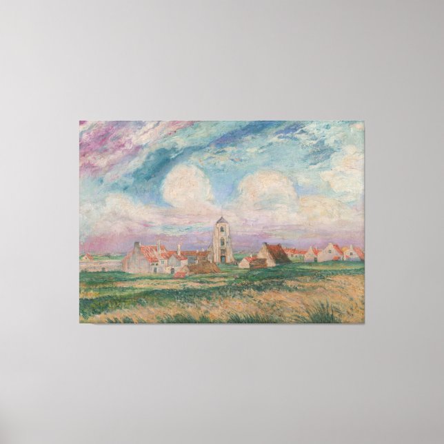 Sicht auf Mariakerke Leinwanddruck (Vorderseite)