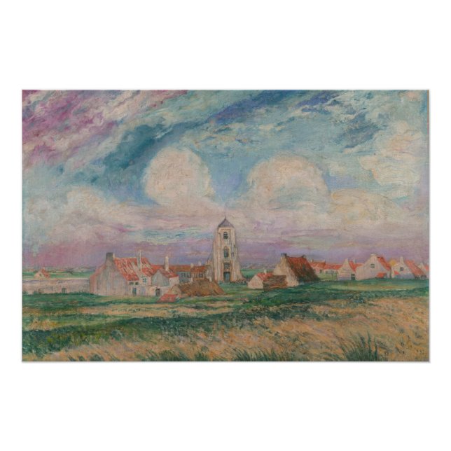 Sicht auf Mariakerke Poster (Vorderseite)