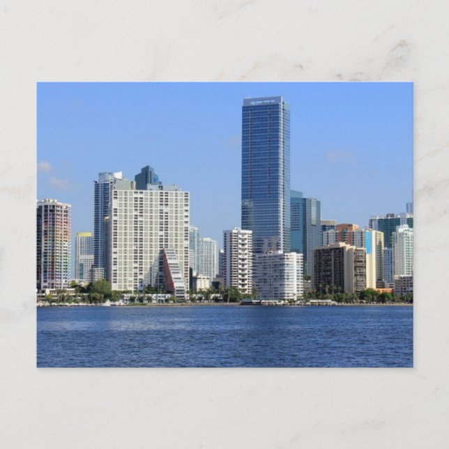 Sicht auf Miami Skyline Postkarte (Vorderseite)