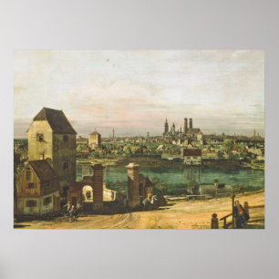 Sicht auf München, c. 1761 (Öl auf Leinwand) Poster