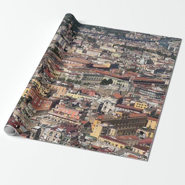Sicht auf Neapel, Italien Geschenkpapier (Ungerollt)