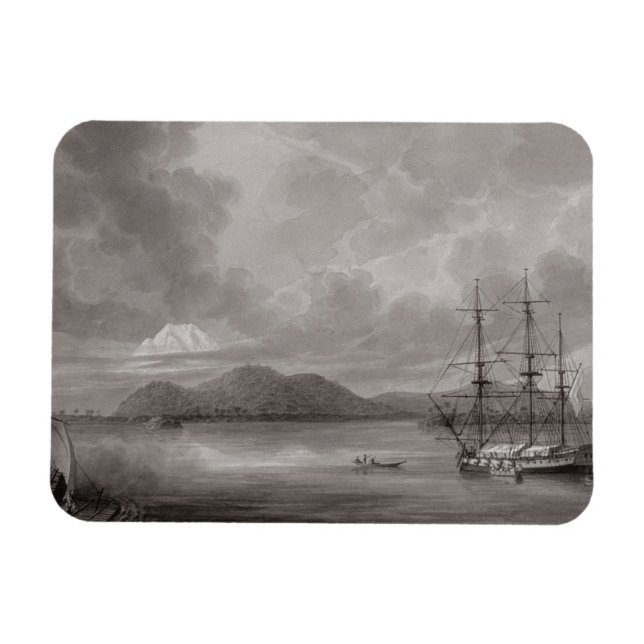 Sicht auf Rio de Manila (Lithographie) Magnet (Horizontal)