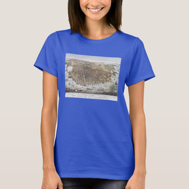 Sicht auf San Francisco, 1878 T-Shirt (Vorderseite)