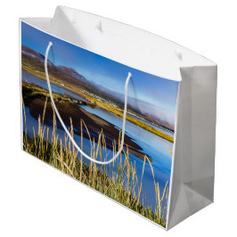 Sicht auf Saudarkrokur und Skagafjordur, Island Große Geschenktüte