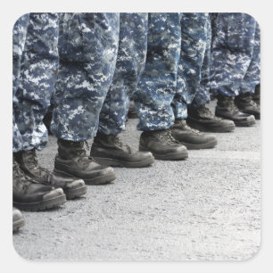 Sicht auf Segler Quadratischer Aufkleber