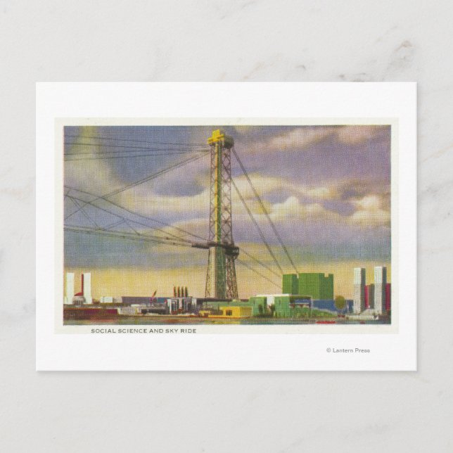 Sicht auf Sozialwissenschaften und Himmelfahrt Postkarte (Vorderseite)