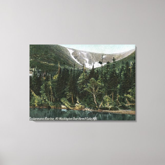 Sicht auf Tuckermans Ravine, Washington Leinwanddruck (Vorderseite)