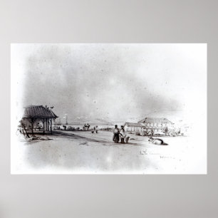 Sicht auf Valparaiso, 1834 Poster