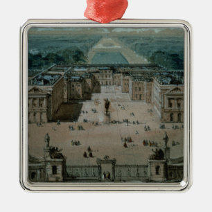 Sicht auf Versailles Silbernes Ornament