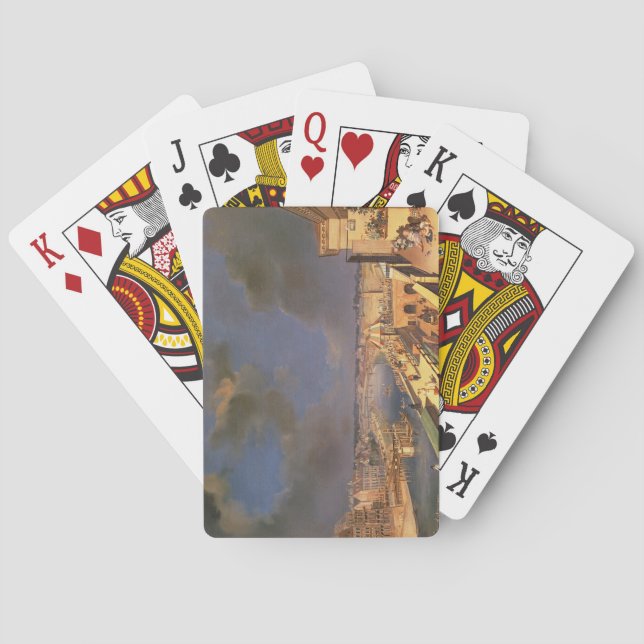 Sicht auf Wien, 1819 (Öl auf Leinwand) Spielkarten (Rückseite)