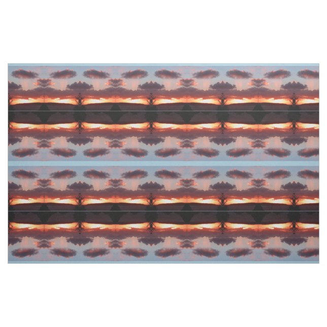 Sicht bei Sonnenuntergang Stoff (Fat Quarter (45,7 x 55,9 cm))