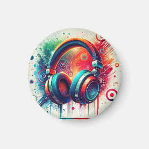 Sichtbare künstlerische Kopfhörer Magnet